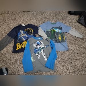 3 Long Sleeve Boys 5/6